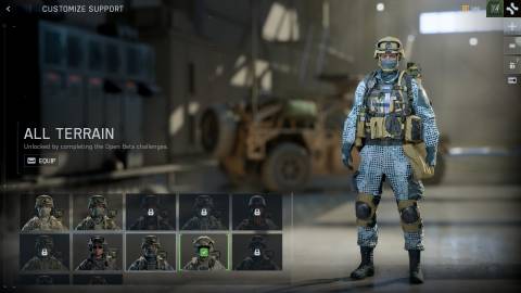 BF6 All Terrain Open Beta Support skin