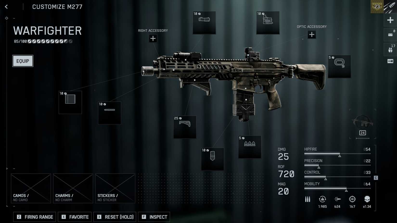 BF6 Short Range M277 Build