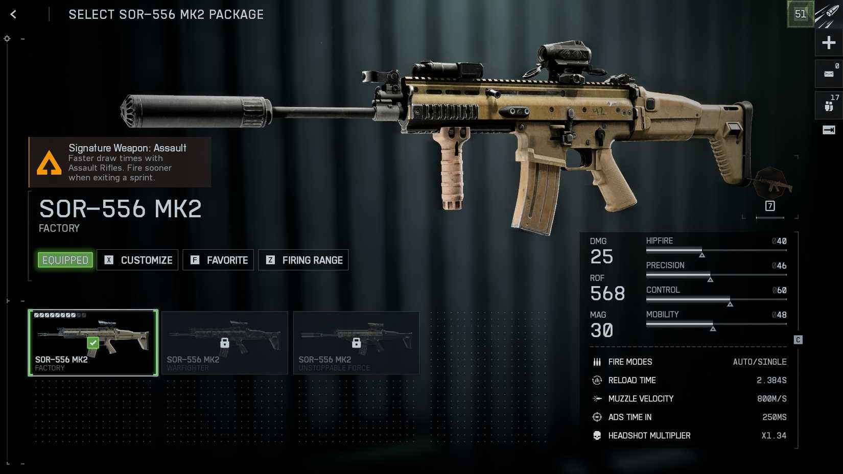 BF6 SOR-556 Packages