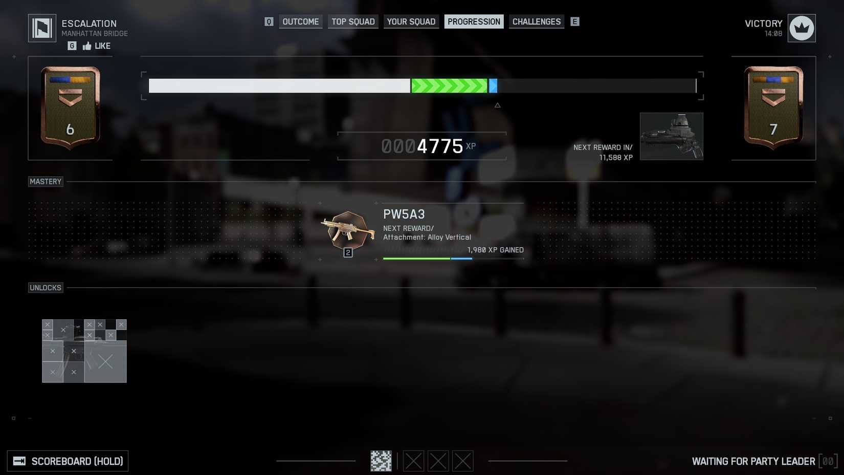 A tela XP de final de rodada em BF6