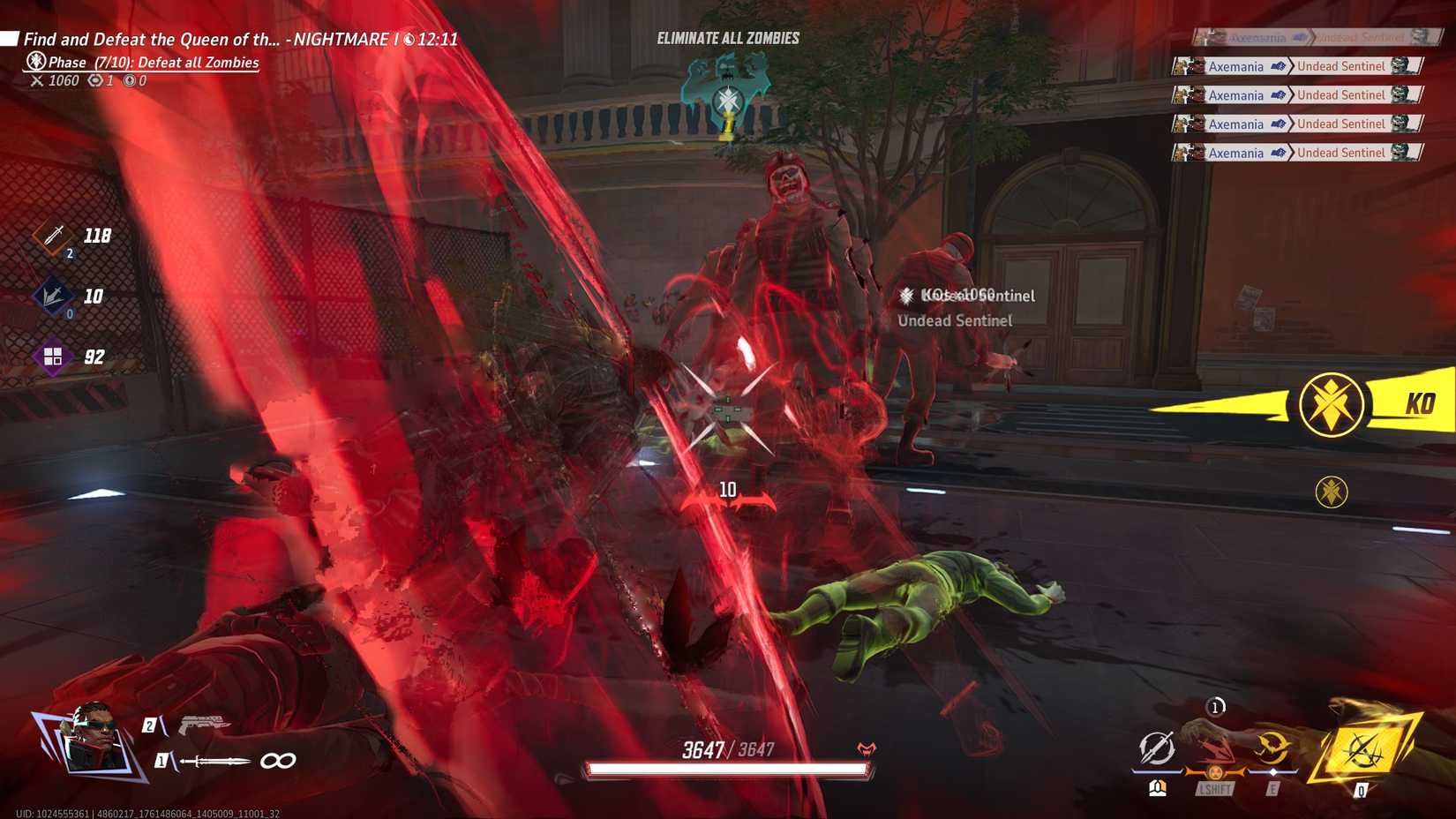 Marvel Rival Blades in Zombie Mode