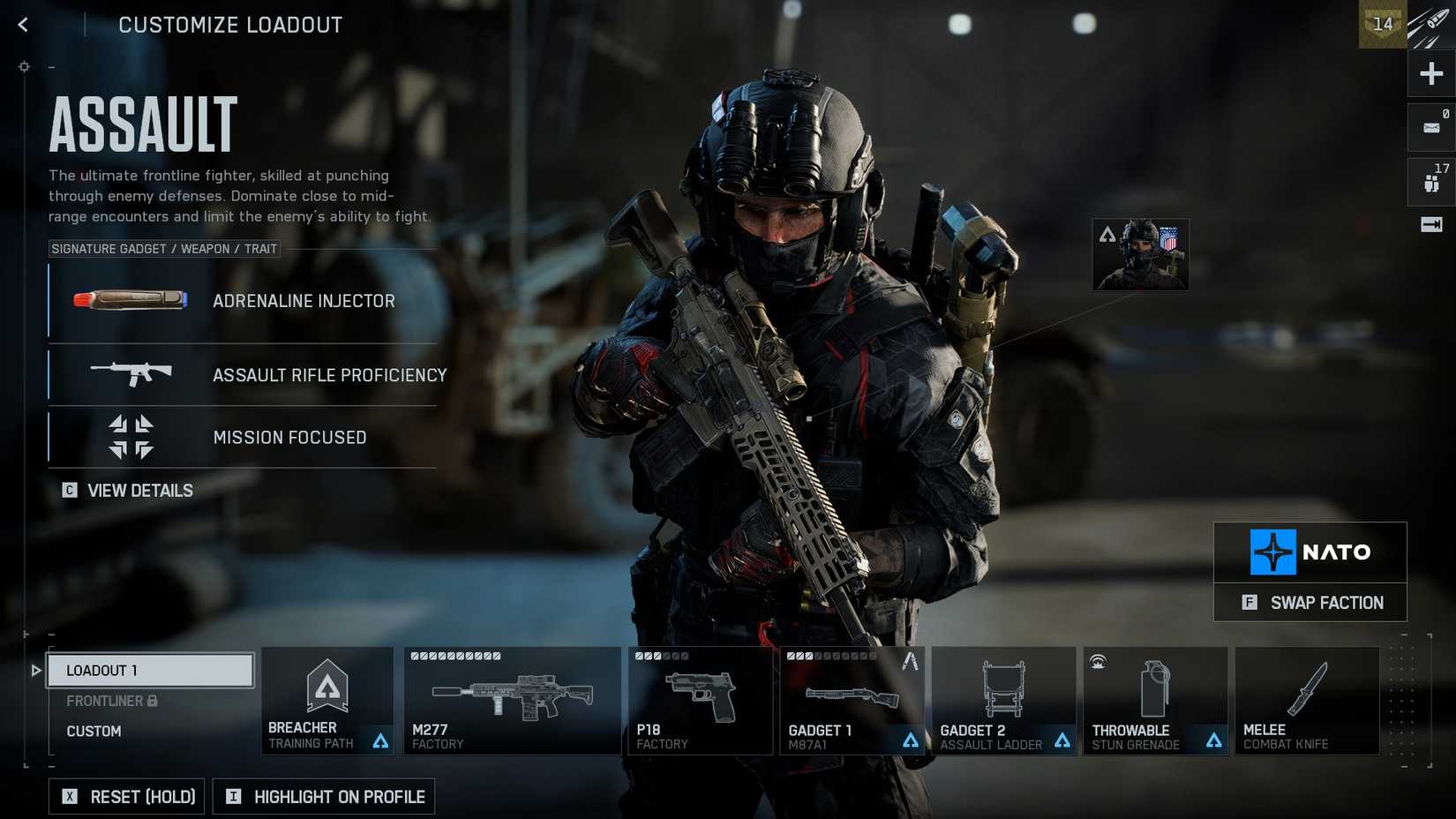 BF6 NATO Assault Phantom Skin