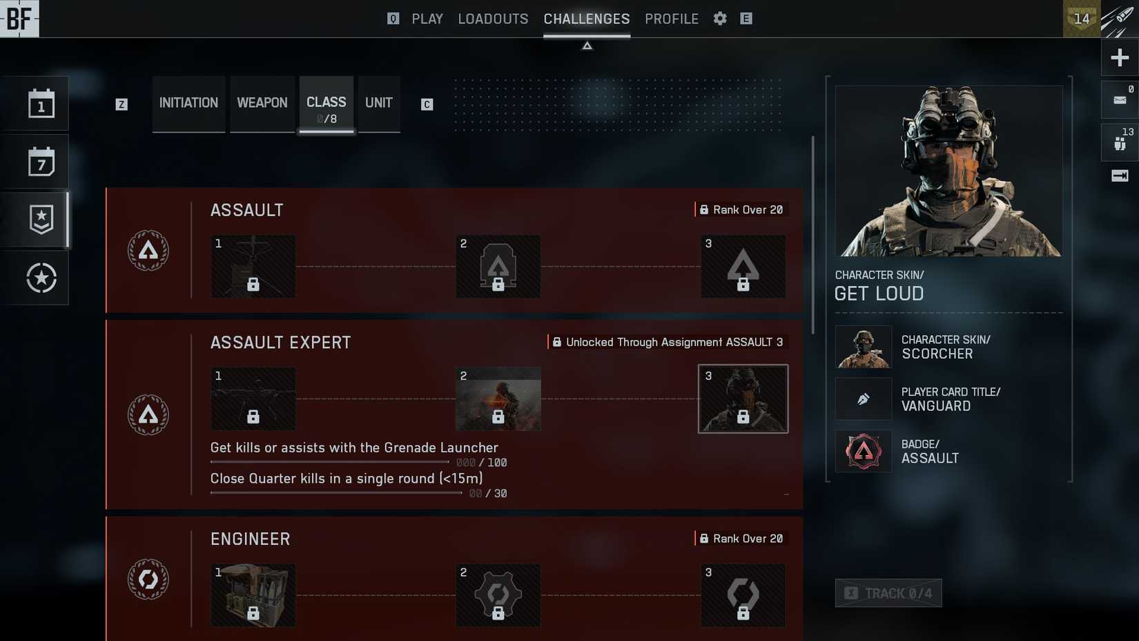 BF6 Class Challenges Menu