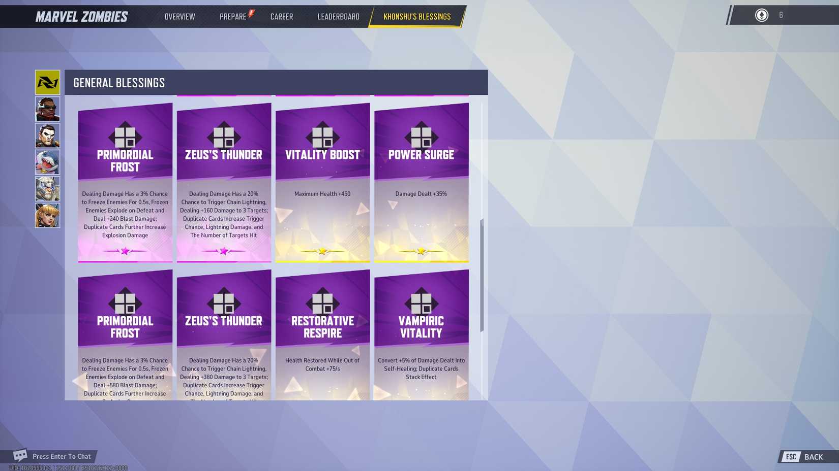 Marvel Rivals Zombies Purple Blessings