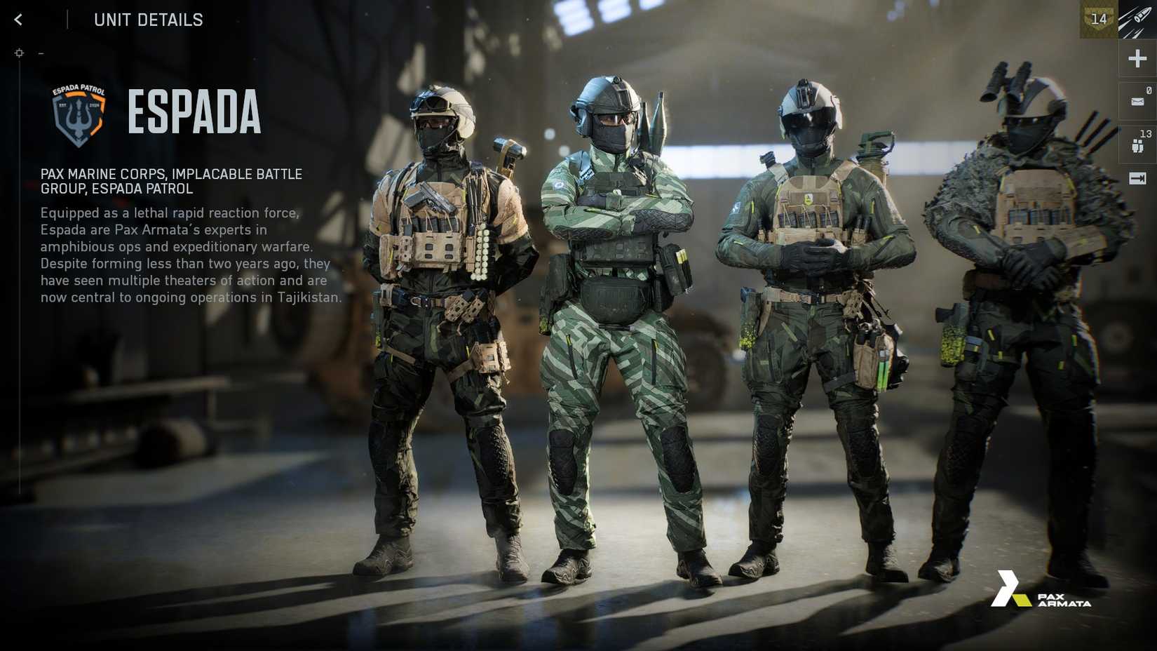 BF6 Pax Armata Espada Skins