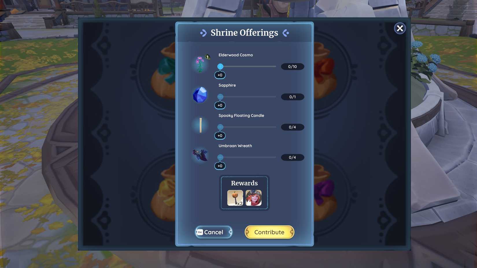 The Shrine Offerings Bundle in the Palia Spiritfest Bundle Board