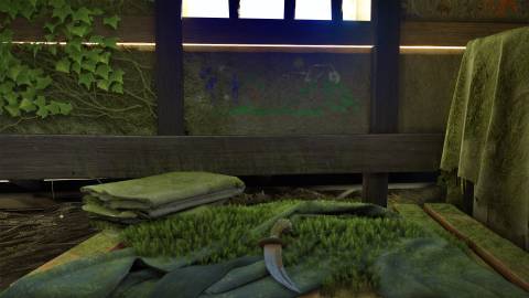 A child’s drawing in Ghost of Yotei