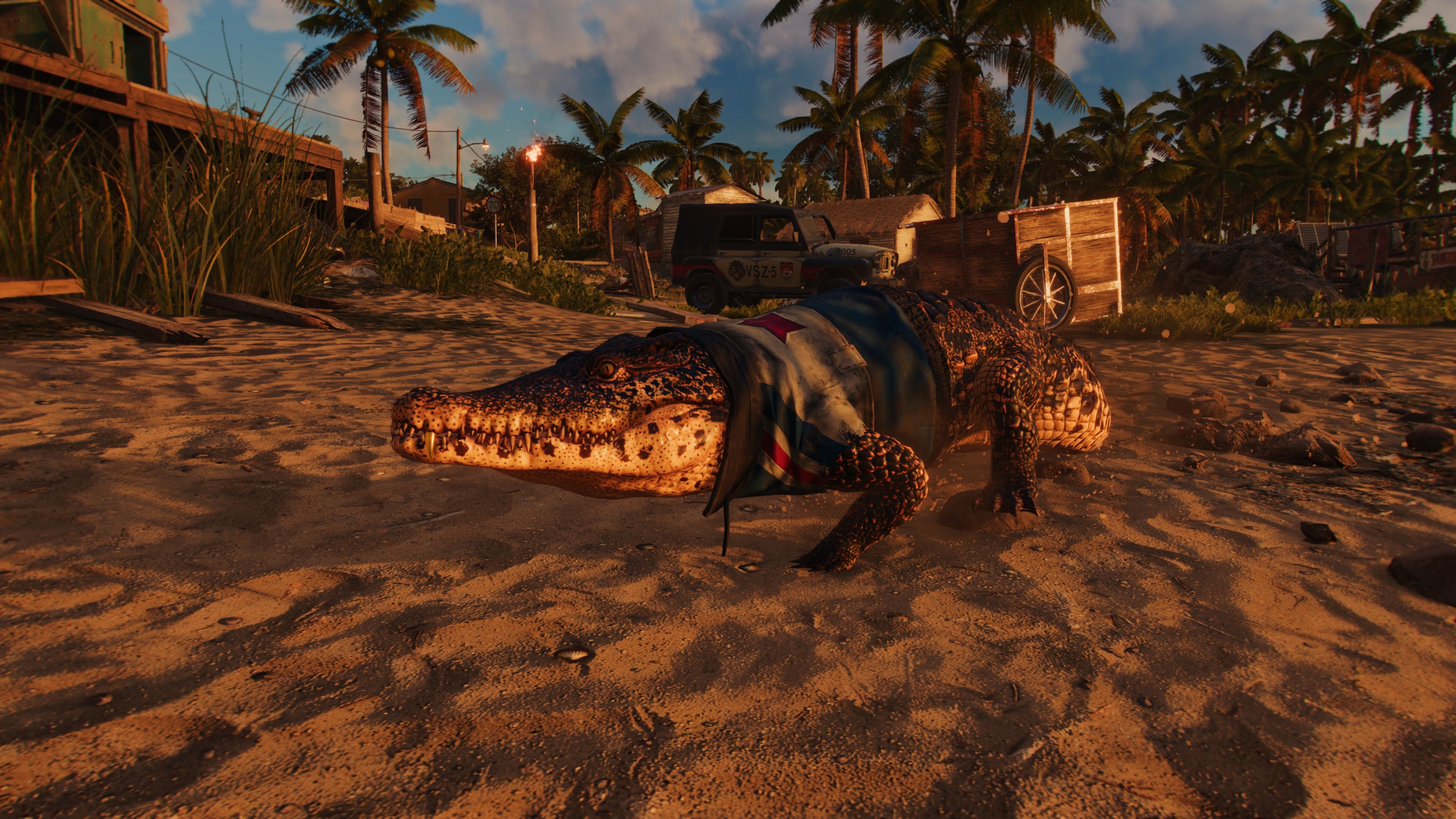 A crocodile companion in Far Cry 6