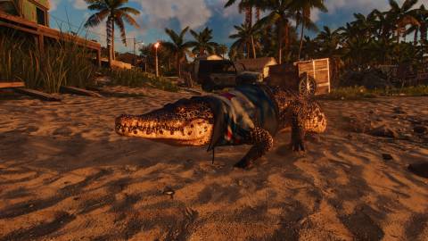 A crocodile companion in Far Cry 6