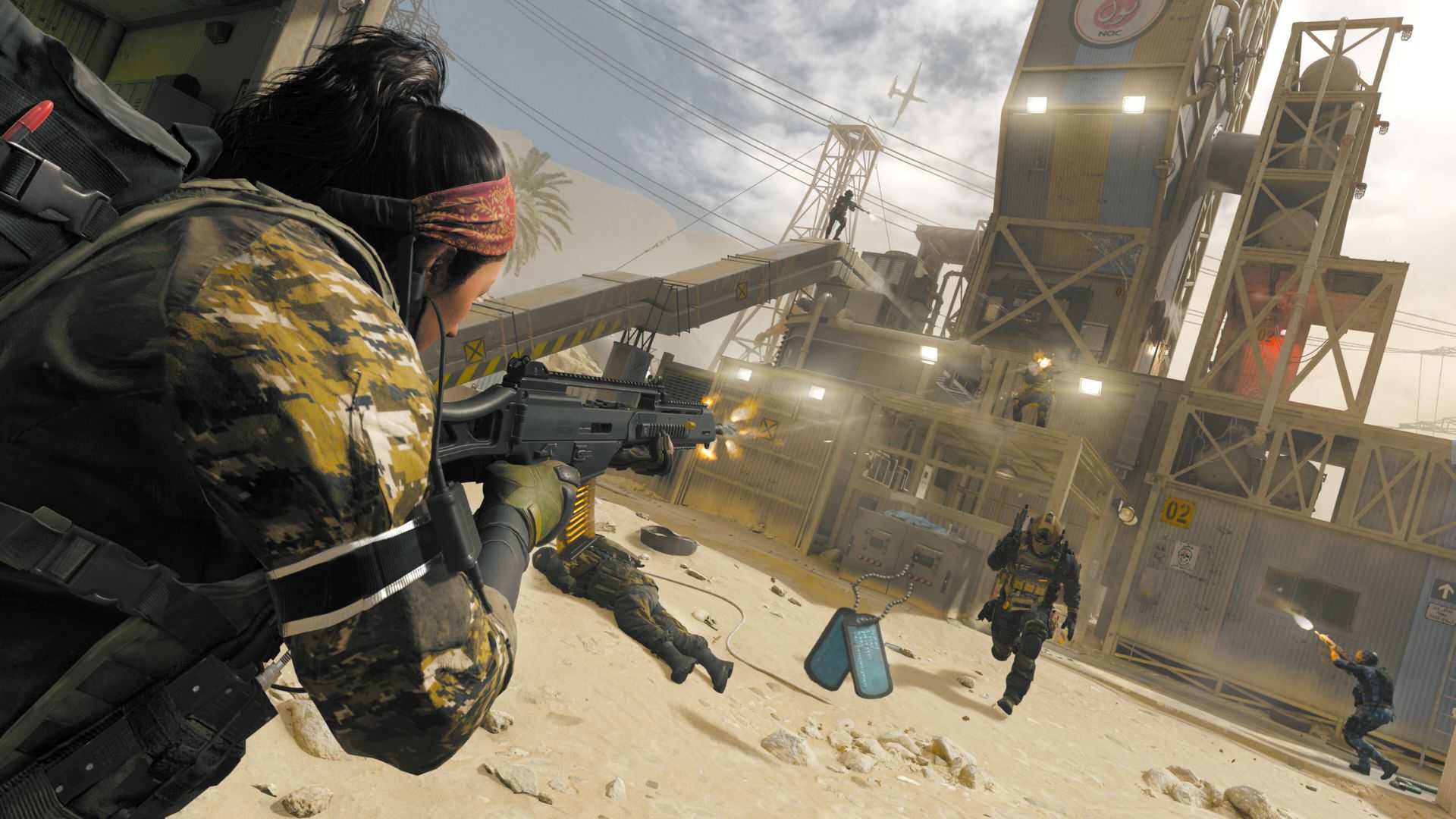 Pemain menembak di mode Multiplayer Call of Duty Modern Warfare 3