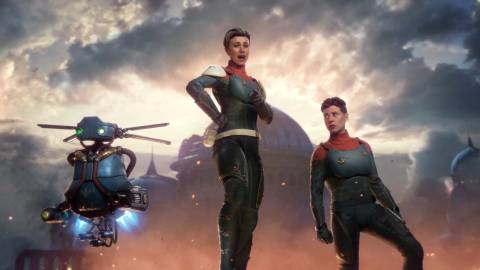 A promo ad in The Outer Worlds 2