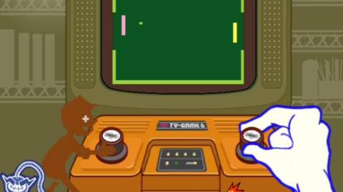 A reference to Light Tennis and the Color TV-Game in WarioWare: Smooth Moves.