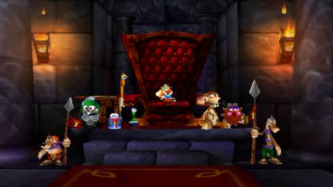 A scene featuring characters in Conker’s Bad Fur Day