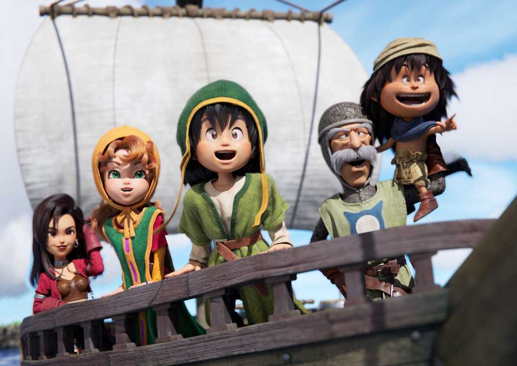 Adegan karakter di Dragon Quest 7 Reimagined, game kustomisasi RPG.