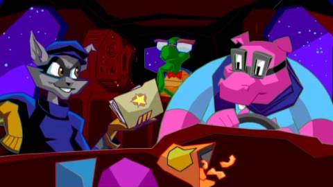 A scene featuring characters in Sly Cooper