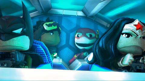 A scene featuring DC superhero in LittleBigPlanet 2