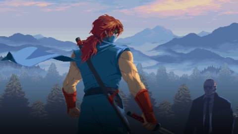 A scene featuring Kenji in Ninja Gaiden Ragebound