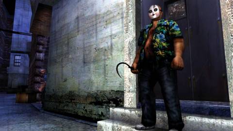 A screenshot of one of the game's many criminal enemies - Manhunt