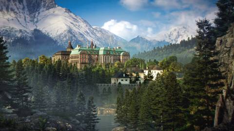 A villa in the mountains in 007 First Light