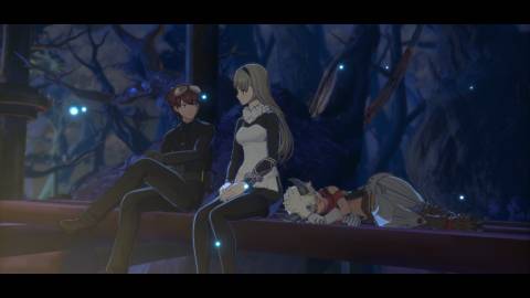 Aegiomon, Inori, and Dan in Digimon Story Time Stranger