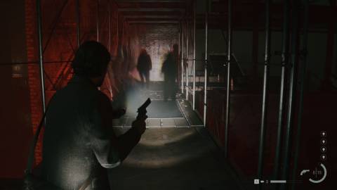 Alan finds some mysterious enemies - Alan Wake 2