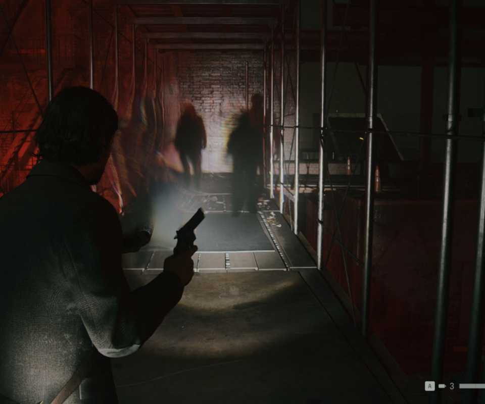 Alan finds some mysterious enemies - Alan Wake 2