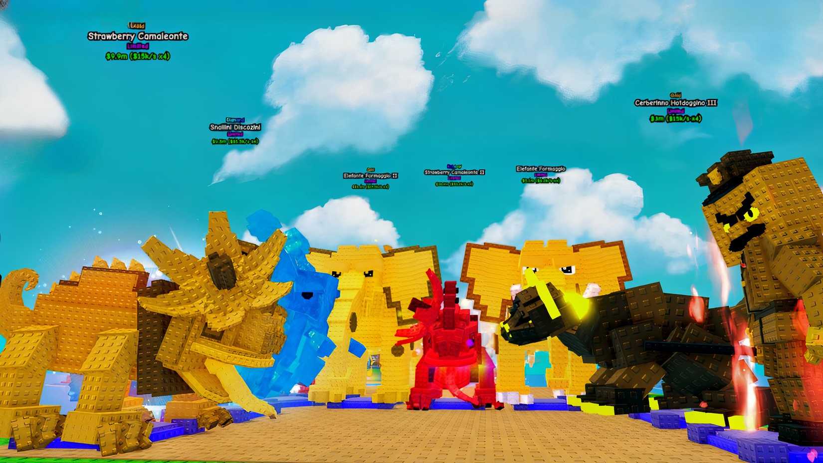 all bosses in plants vs brainrots 