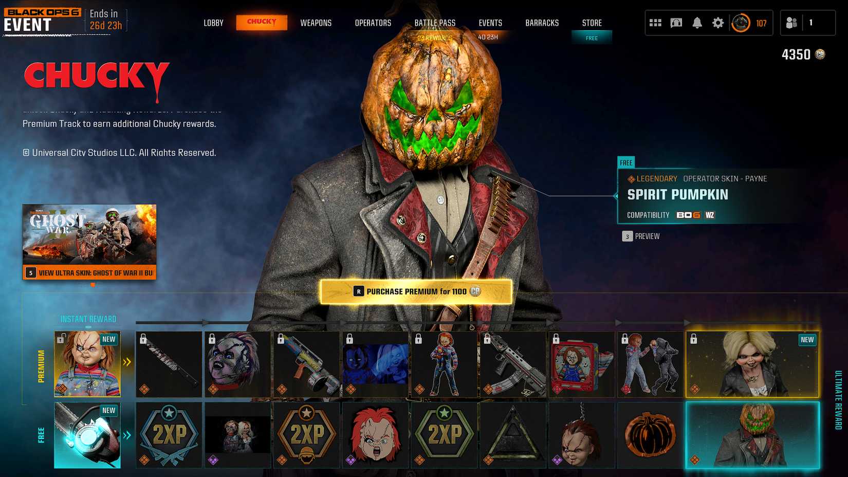 All Chucky Event Pass Rewards in Black Ops 6 & Warzone