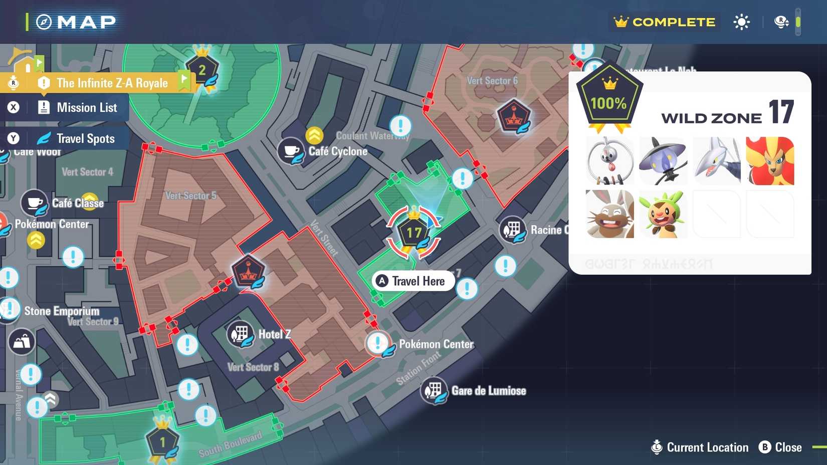 All Wild Zone 17 Pokemon in Pokemon Legends Z-A feature image