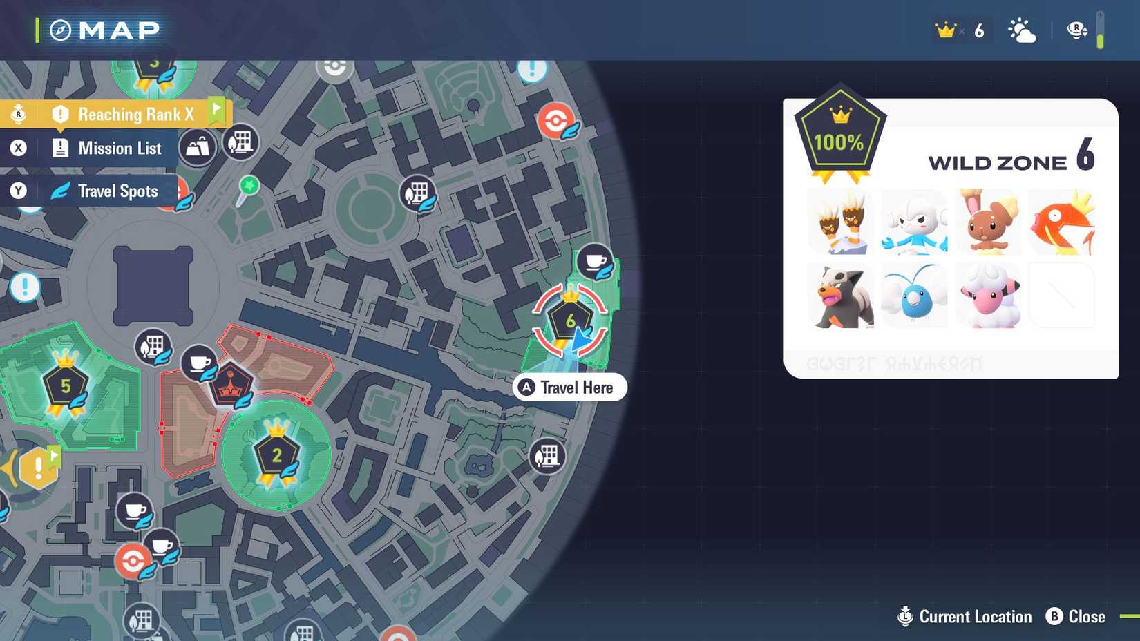 all wild zone 6 pokemon in pokemon legends za