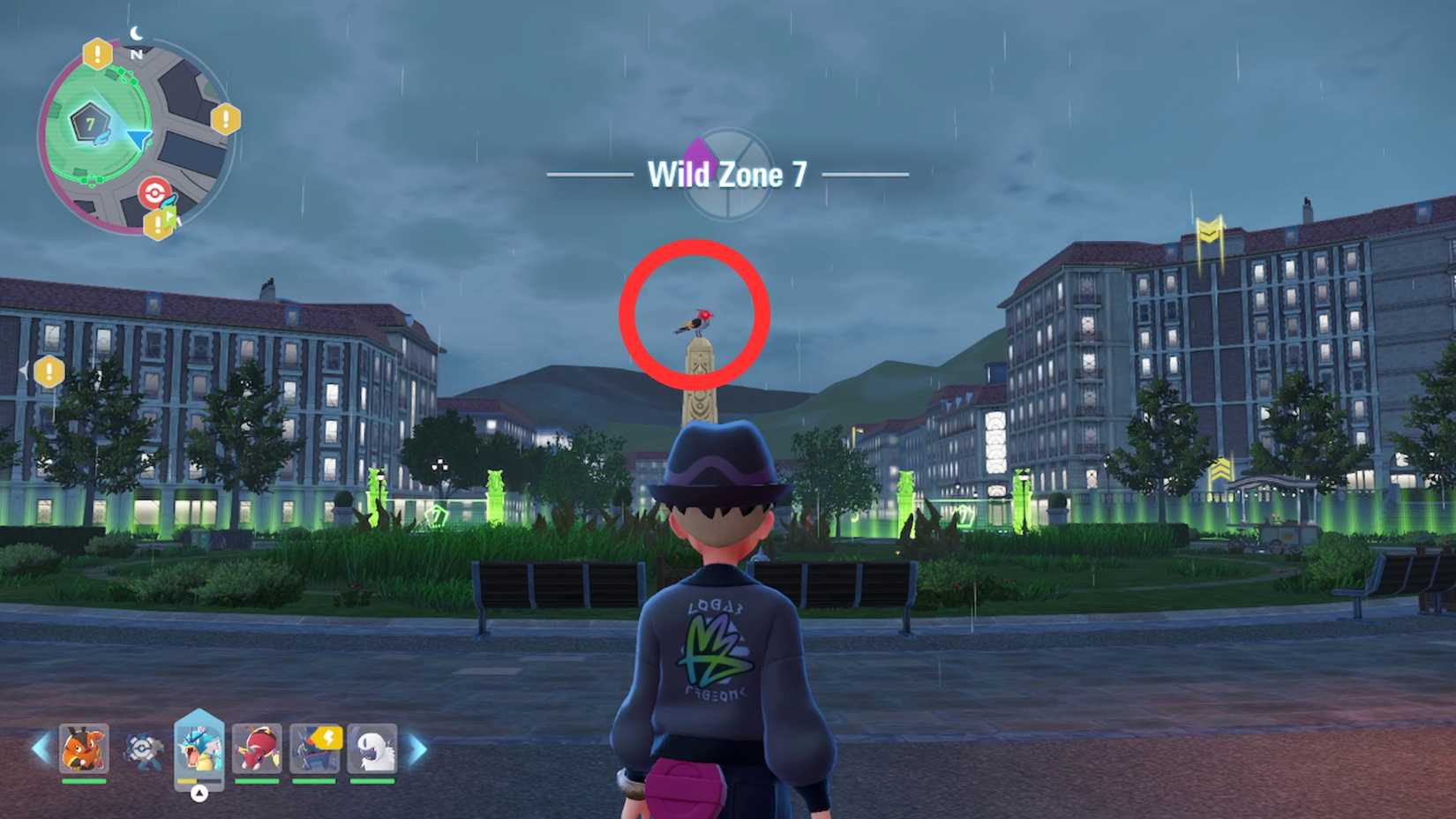 alpha fletchinder in wild zone 7 in pokemon legends za