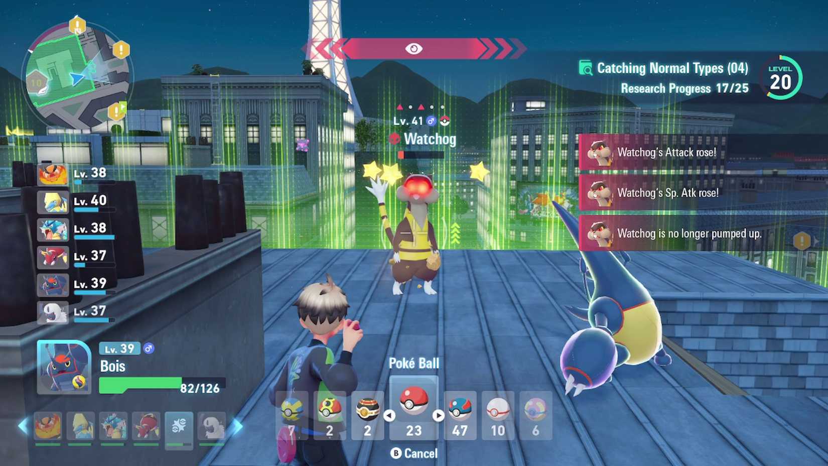alpha watchog in wild zone 10 in pokemon legends za