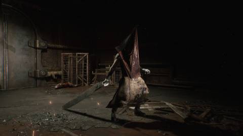 An encounter with Pyramid Head - Silent Hill 2