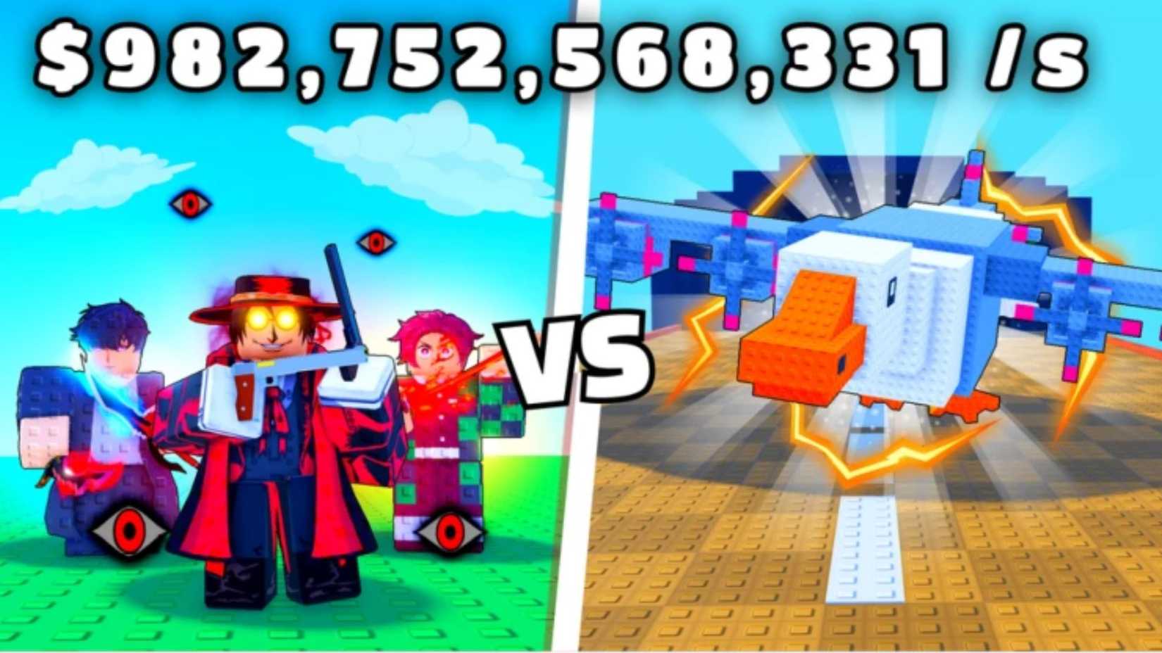 Anime Vs Brainrots characters