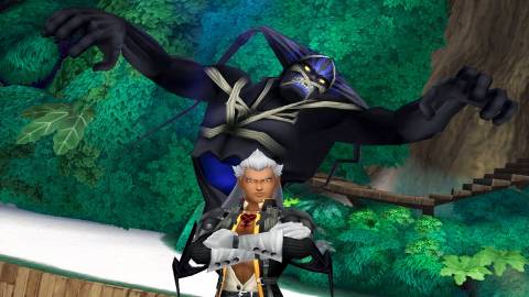 Ansem and his guardian in Kingdom Hearts