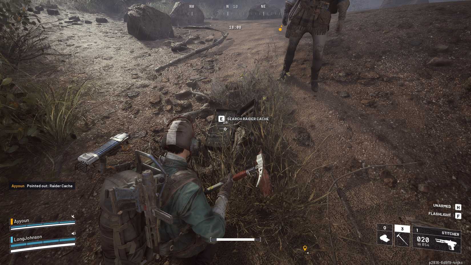 ARC Raiders using pickaxe to kill drones