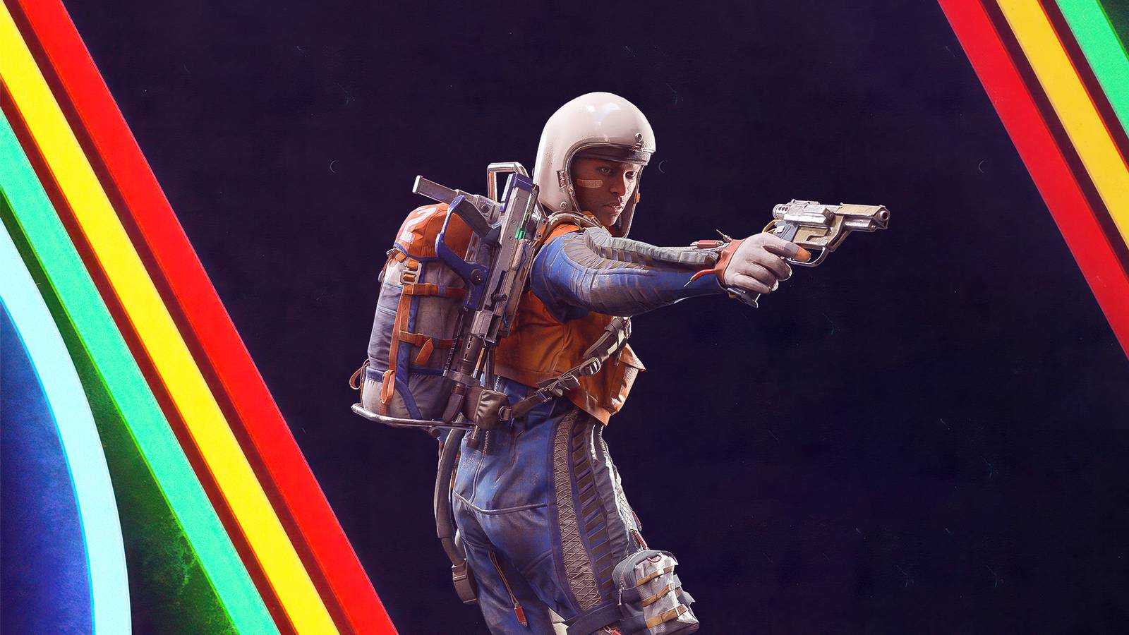 Arc Raiders Character aiming gun composite illustration