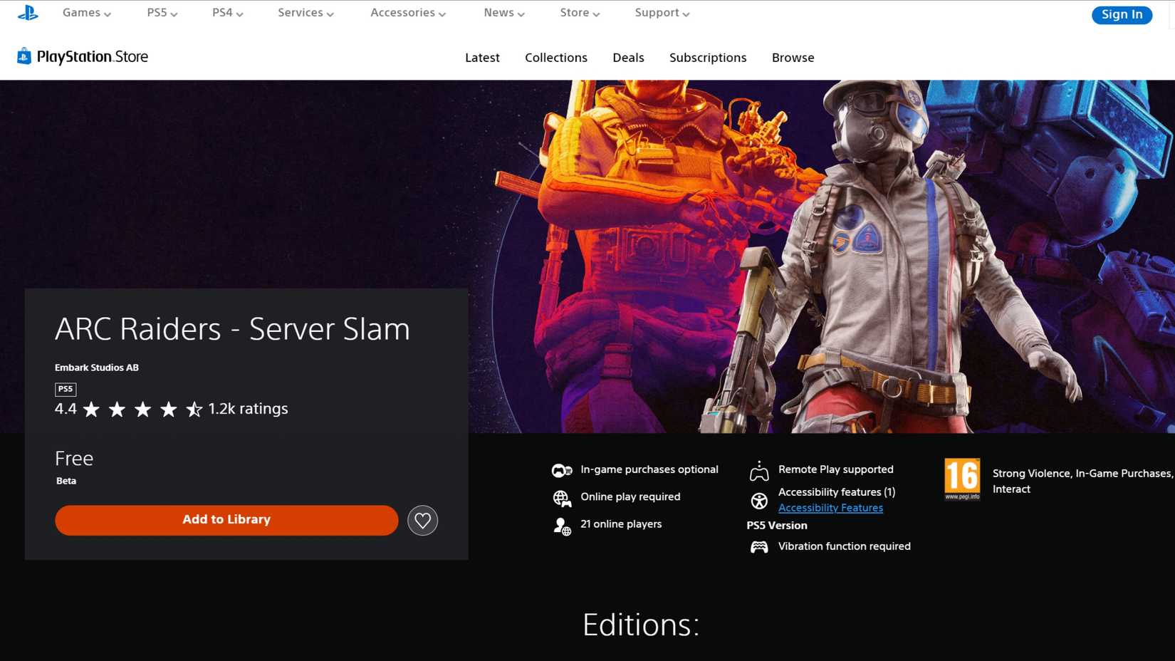 ARC Raiders Server Slam Playtest PlayStation