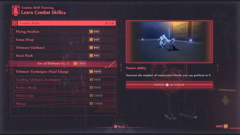 Art of Defense Lv 1 in Ninja Gaiden 4