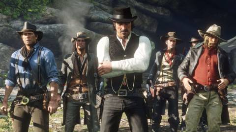Arthur and the gang in Red Dead Redemption 2.