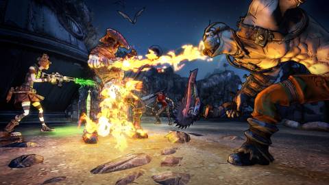 Attacking enemies as Krieg in Borderlands 2