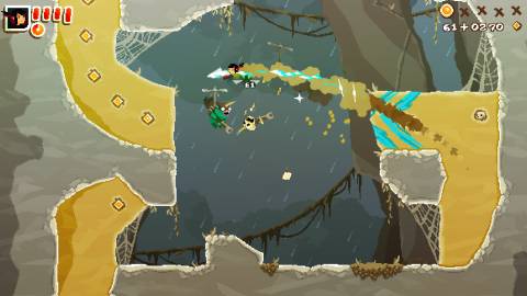 Attacking enemies in Pepper Grinder