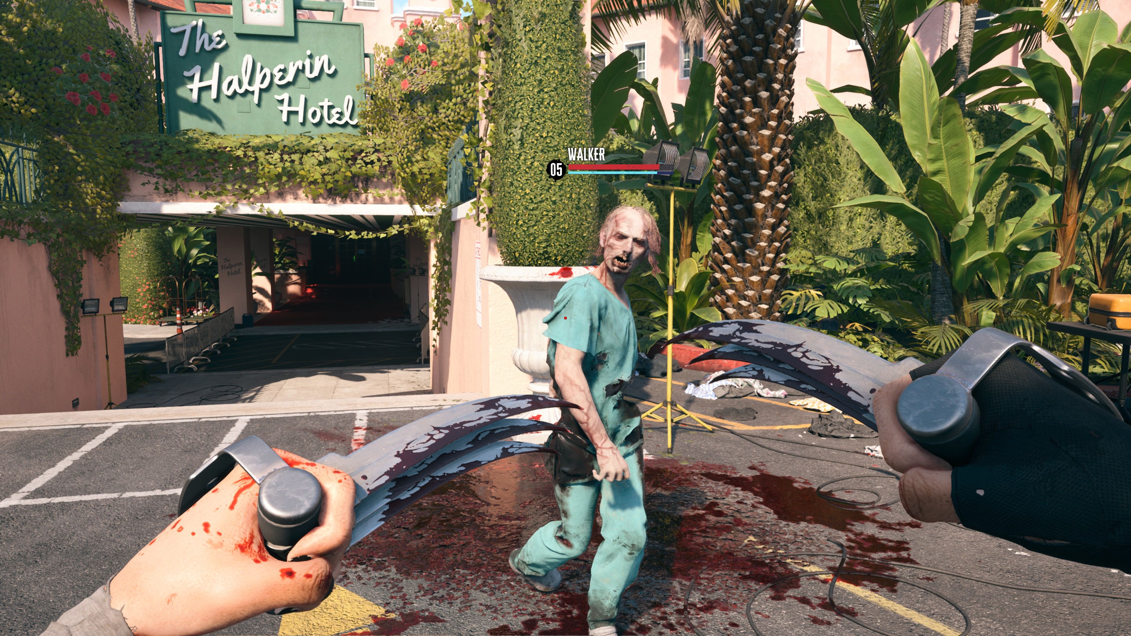 Attacking zombies in Dead Island 2