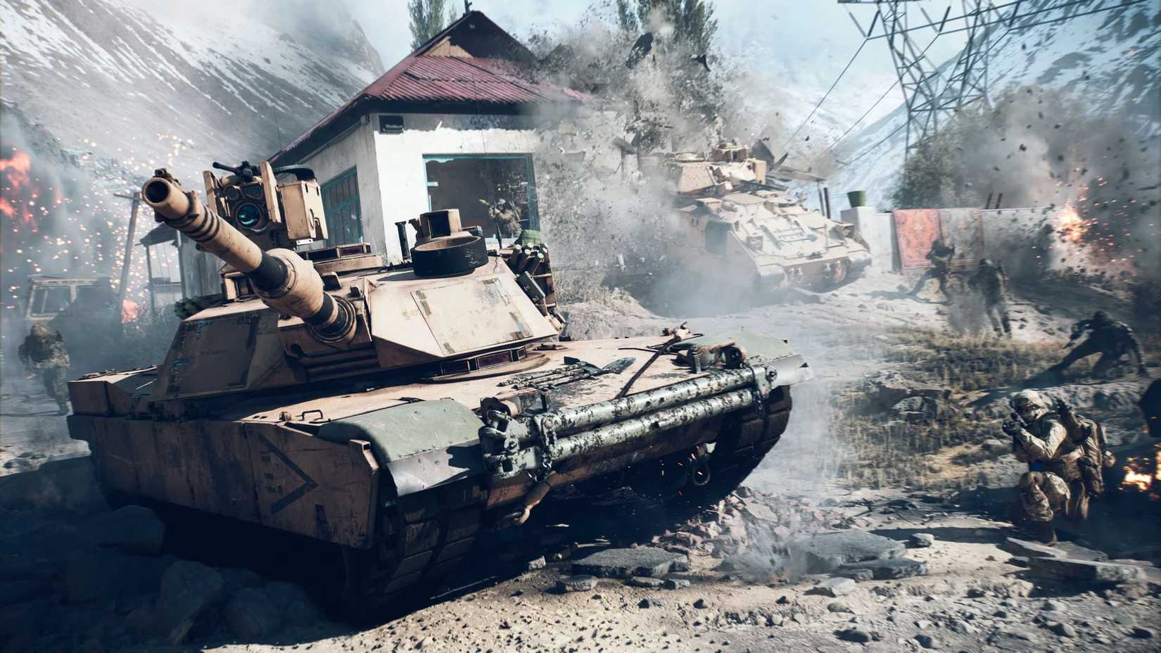 An Abrams tank in BF6