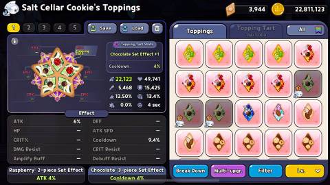 best toppings for salt cellar cookie in cookie run kingdom