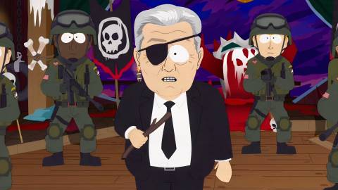 Big Bad Government Guy and his men in South Park The Stick of Truth
