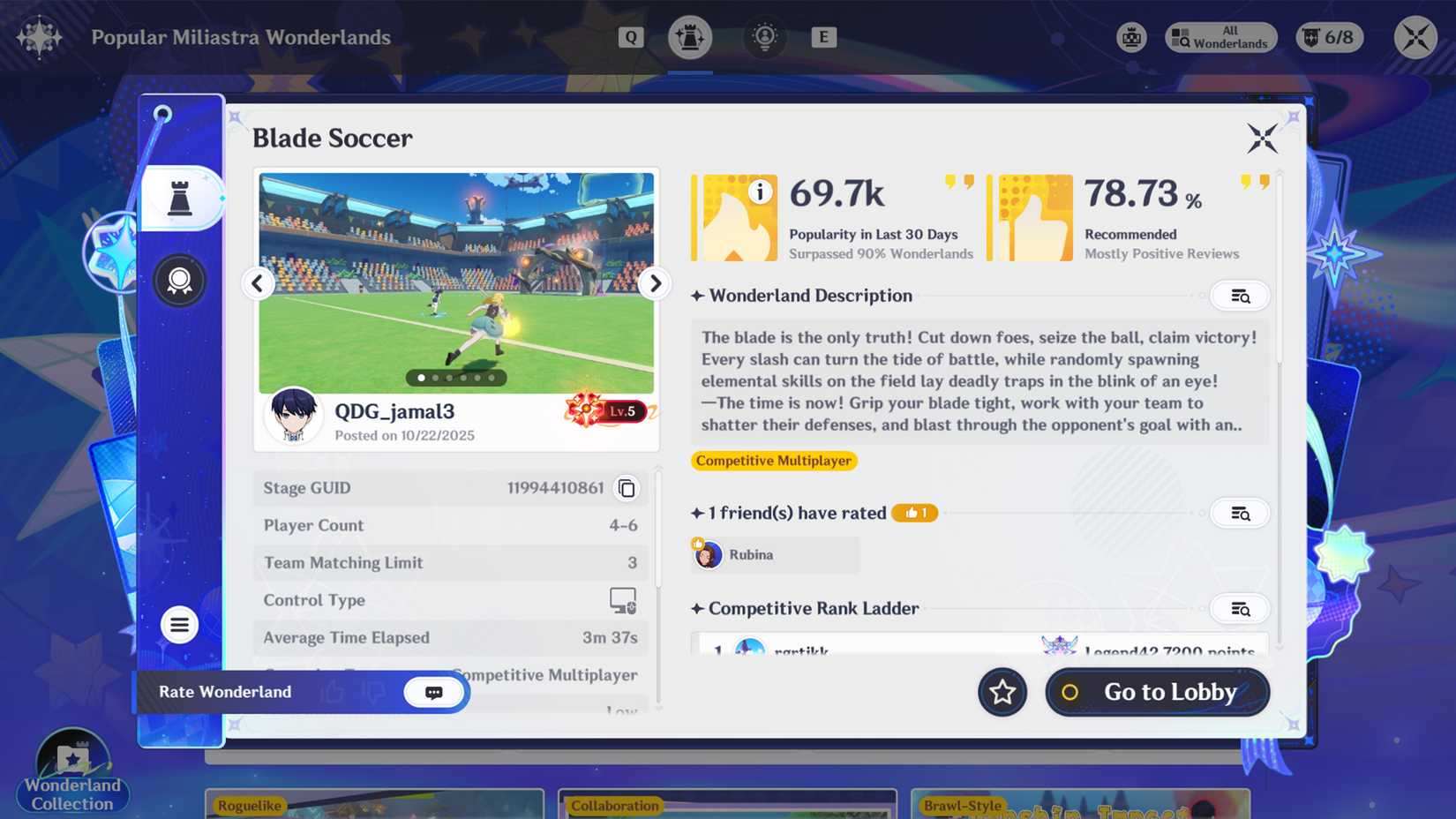 blade soccer game miliastra wonderlands in genshin impact