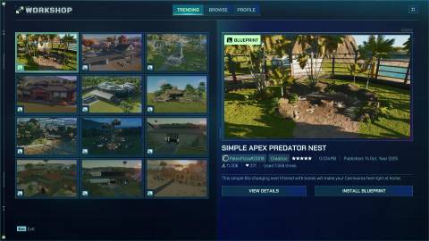 Blueprint Jurassic World Evolution 3