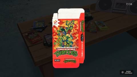 Box art for a TMNT game in the Teenage Mutant Ninja Turtles The Cowabunga Collection