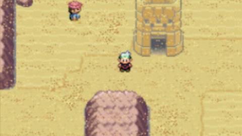 Brendan exploring the desert - Pokemon Emerald